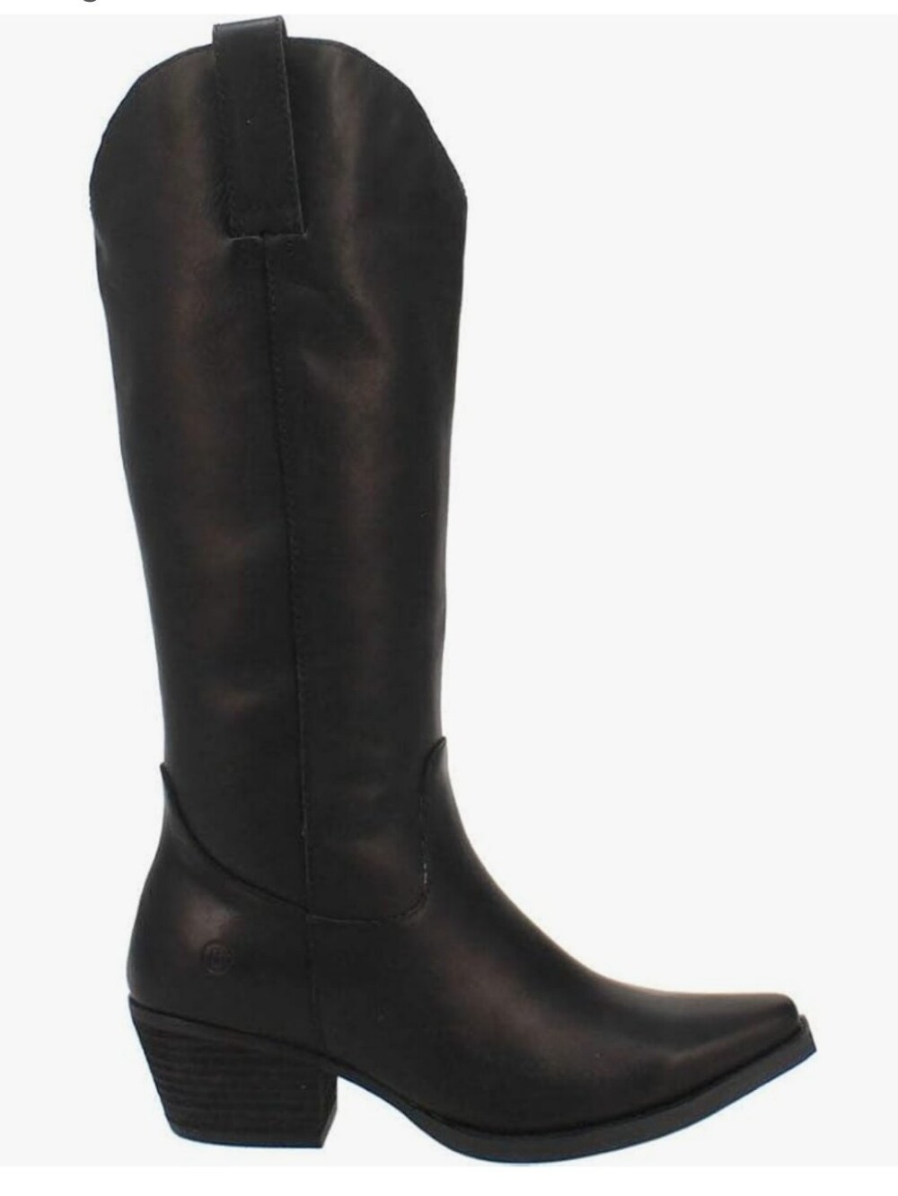 Dingo BONANZA Black Tall Leather Pullon Boots size 10